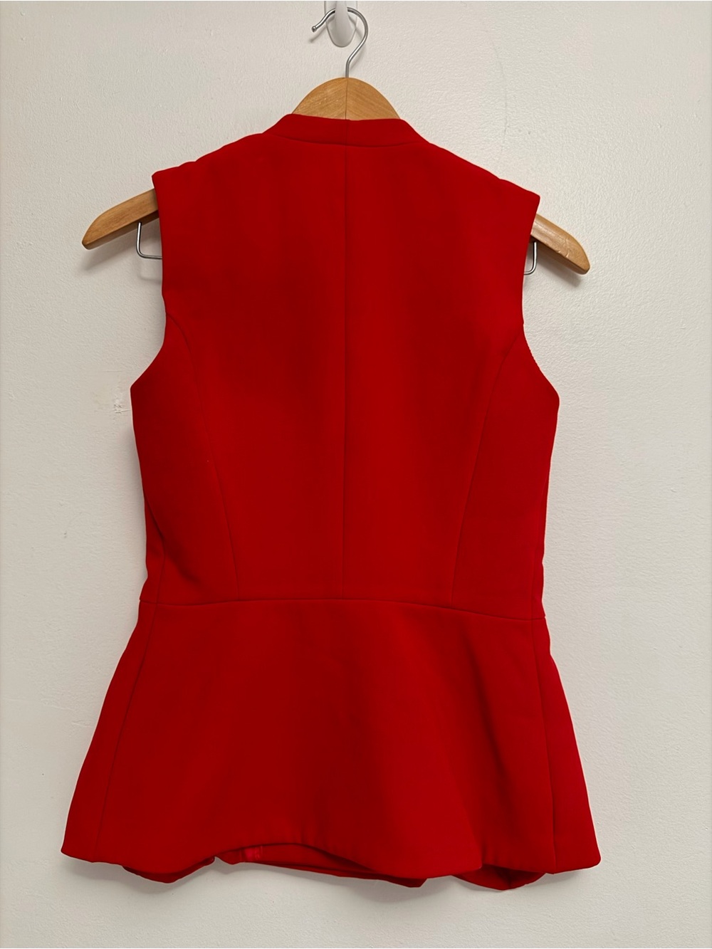 Zara Red Sleeveless Double-Breasted Blazer & Tapered Pants Set - Picture 10 of 12